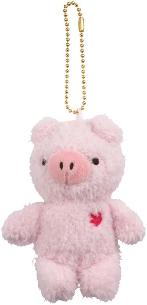 Skater Plush Ball Chain Mascot Pompon's Pig ZBCM1-A