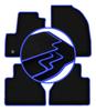 CARLUX-BLUE Car Mats For: Ford Tourneo Connect Kombivan (2013-2017)