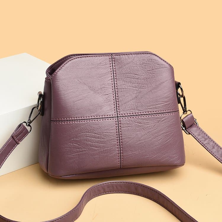 

Mini Simple Solid Color Messenger Bag фіолетовий