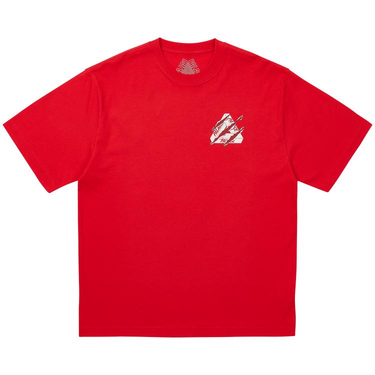 

Palace Рваная футболка Tri, самый настоящий красный, унисекс, топы P28TS023 L