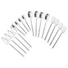 16Pcs/Set Black Cutlery Set Knives Dessert Forks Spoons Dinnerware Set Stainless Steel Tableware Set Home Kitchen Silverware Set