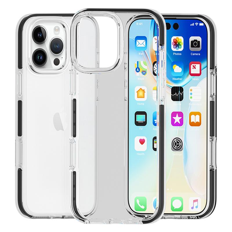 For iPhone 16 Pro Case TPU+TPE Anti-Drop Clear Phone Cover
