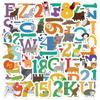 10 Sets Retro Watercolor Letter Stickers - Creative Stationery for DIY Notebook Decoration