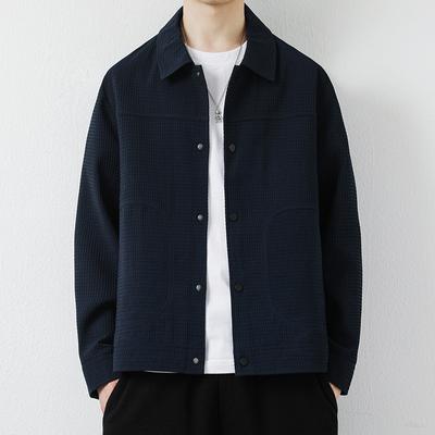 Autumn and Winter New Casual Lapel Cardigan Jacket Men's Fashion Versatile Quality Coat