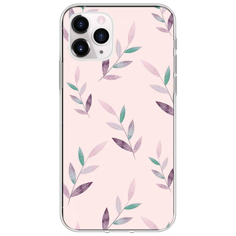 Watercolor Plants with Flowers Phone Case For iPhone 12 11Pro XS MAX XR 7 8 6 Plus 5 5S SE 12 Mini SE2