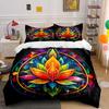 Colorful Mandala Art Decor Set Soft Comfortable Duvet Cover Bedding Set Included 1*Duvet Cover & 2*Pillowcases gift