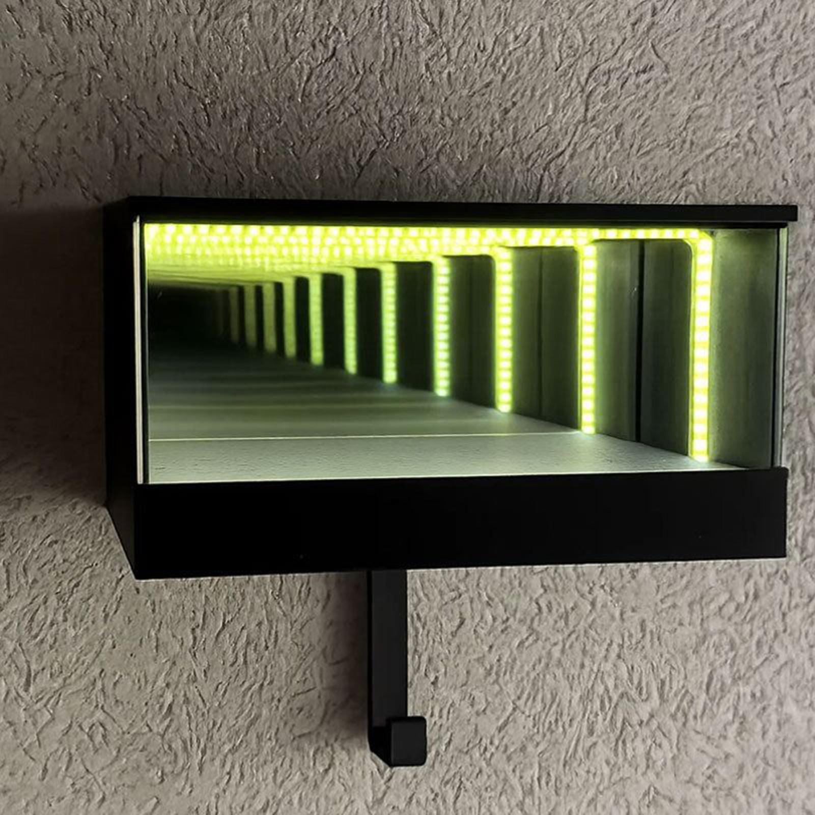 

Infinity Garage Keychain Hanger Keychain Organizer With LED Light Wall Mounted Car Keychain Storage Rack Christmas Gift CN