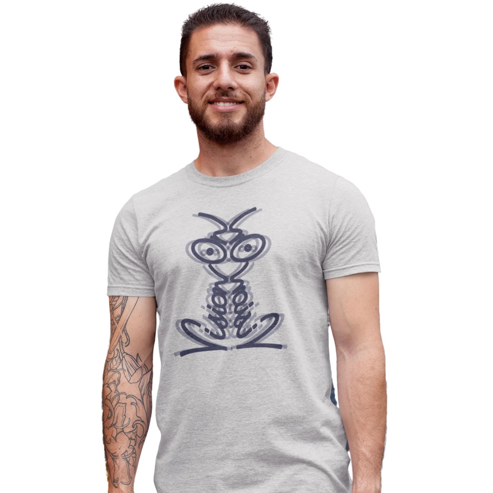 Vision On T-Shirt Retro Kids TV Hand Printed T-Shirt Birthday Gift M