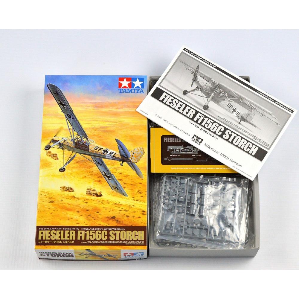 Tamiya 148 Masterpiece Series No.100 Luftwaffe Fieseler Fi156C Storch Plastic Model 61100