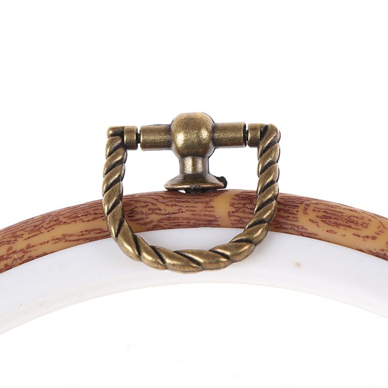 Instrument de cusut Cercuri de broderie de culoare din lemn rotund Set cadru Broderie din plastic