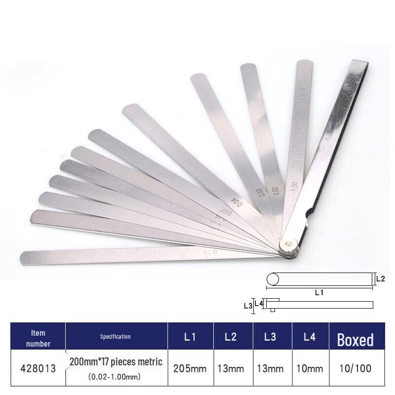 Great Wall 17-Blade Metric Feeler Gauge