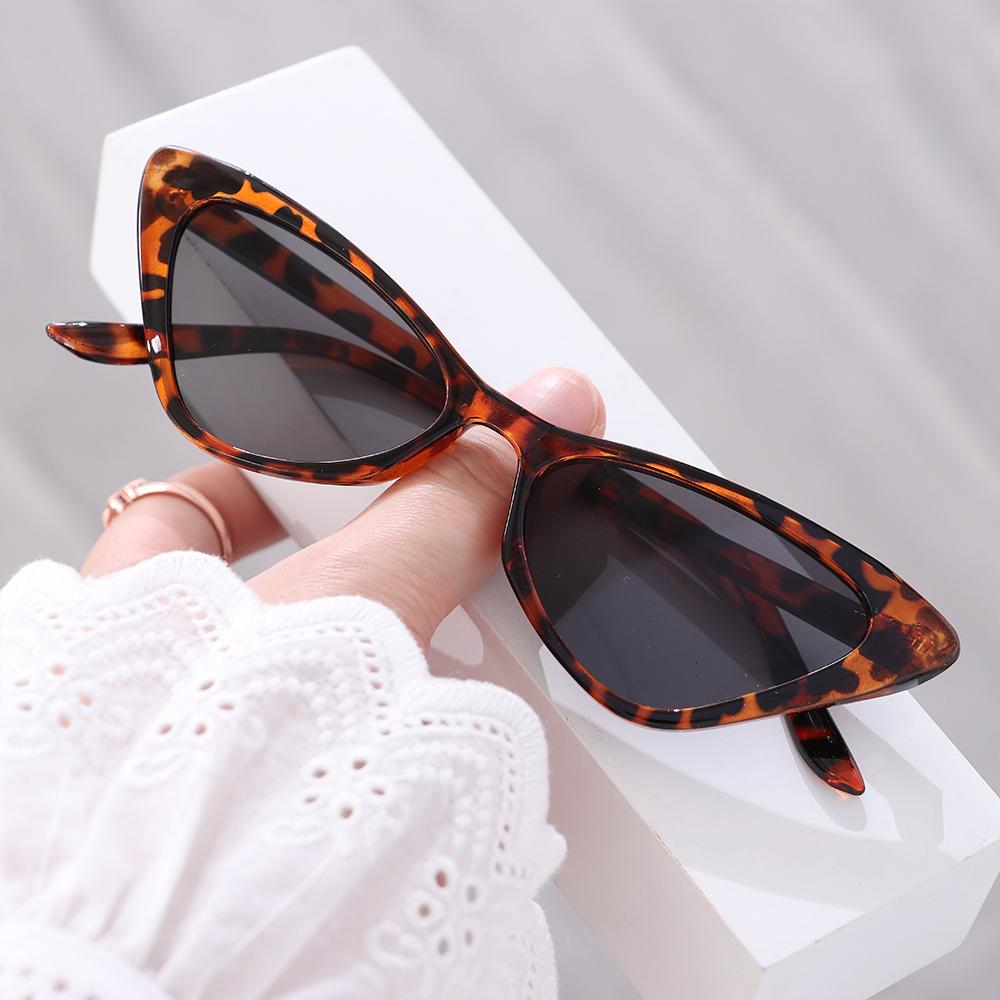 

1PC Sexy Cat Eye Triangle Sunglasses Retro Female Eyewear UV400 Sun Glasses Polarized Streetwear Trending Fashion Ladies Glasse MULTI