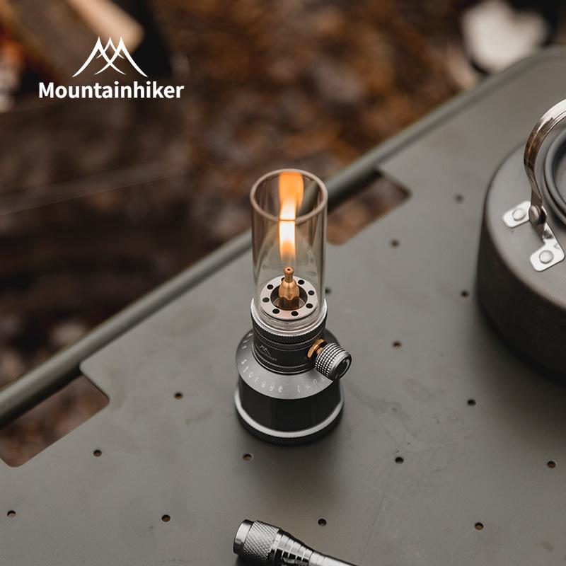MOUNTAINHIKER Outdoor Gas Light Set Picnic Camping Retro Decorative Ambience Light Creative Desktop Bedside Gas Light