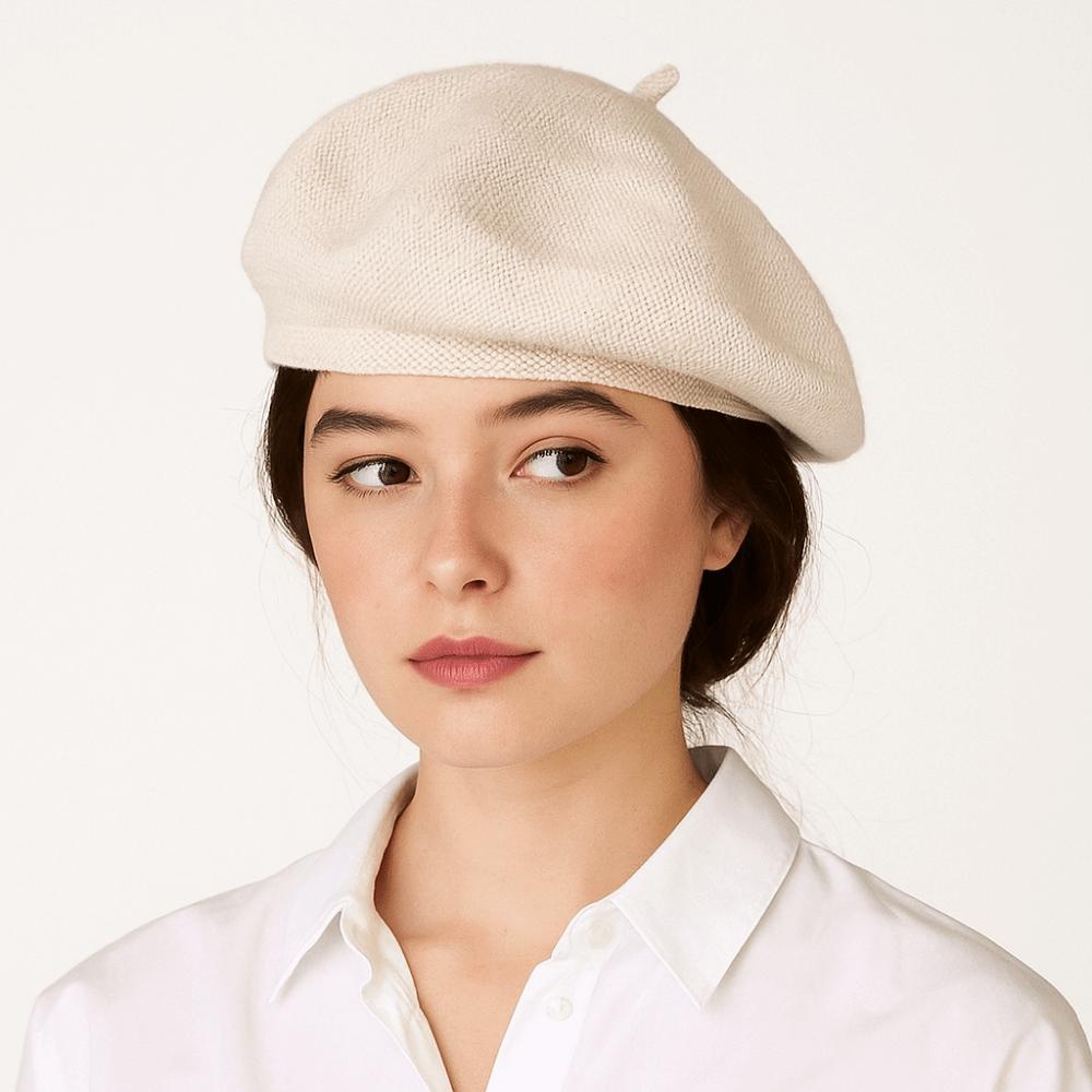 Keep Warm Women Berets Knitted Artist Hat Elegant British Beanie Hat  Girls