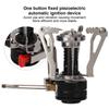 Mini Gas Stove Folding Piezoelectric Ignition Stable Support Portable Camping Stove for Outdoor Hiking