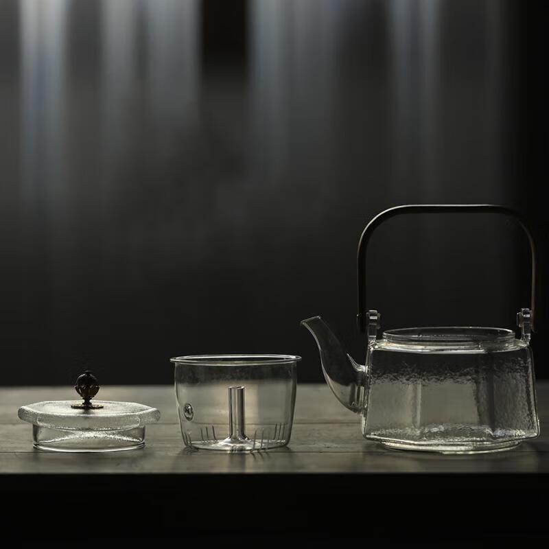 

Heat-Resistant Glass Teapot with Lifting Handle