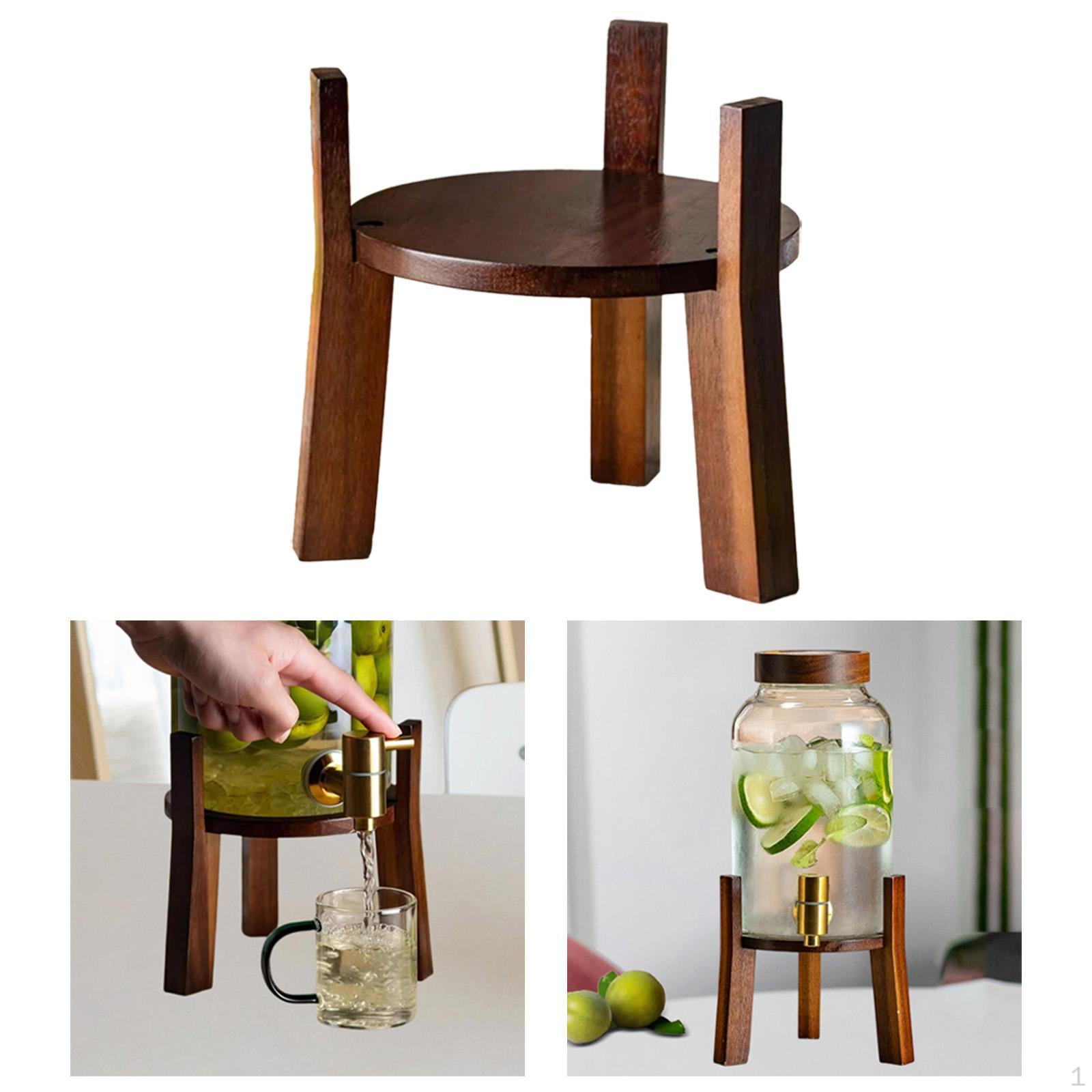 

Подставка для диспенсера напитков Держатель для банки Удобный Прочный Многоцелевой Деревянный Напиток 16CM