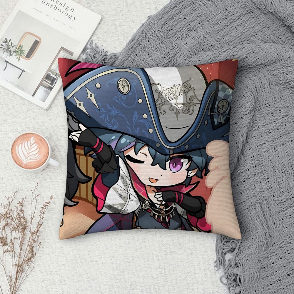 Wuthering Game Brant Cushion Cover Square Pillow Bedroom Sofa Leisure Comfort Living Room Home Decoration X