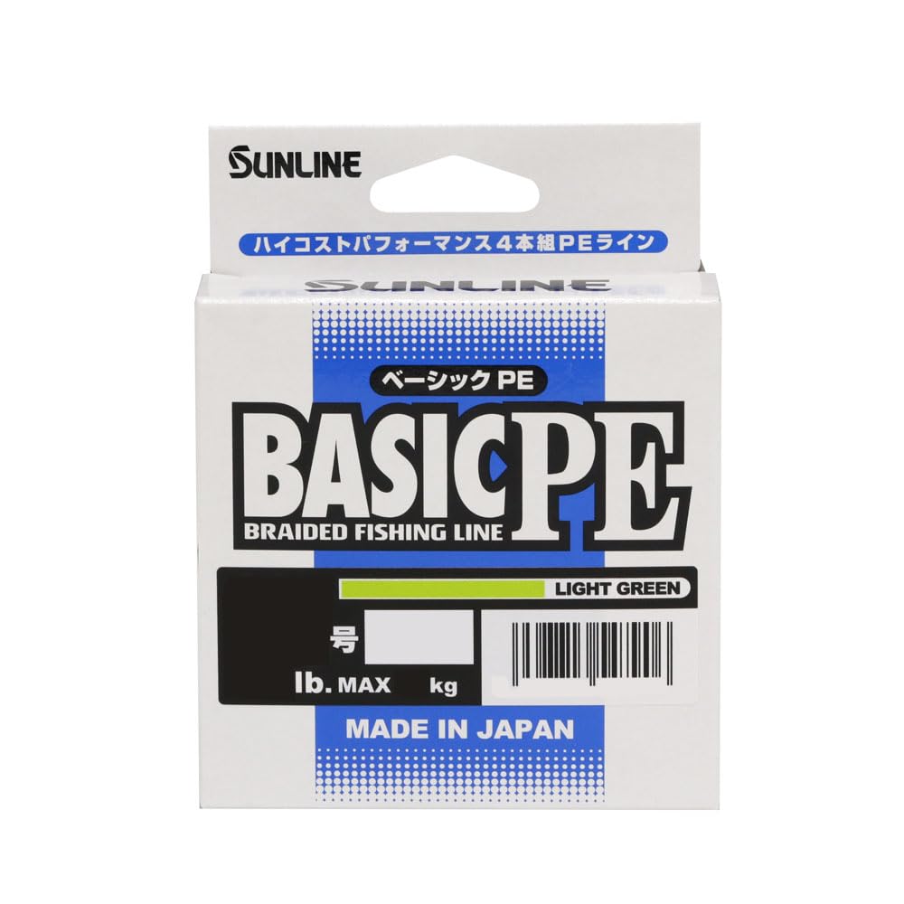 

SUNLINE BASIC PE (Basic PE) 4-Piece Set, 150m, Light Green, No. 1 (16lb)