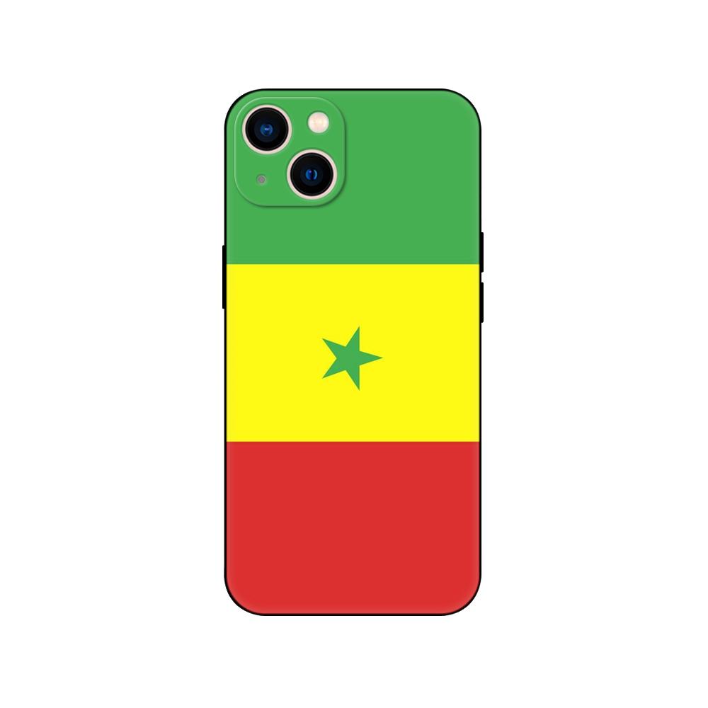 Black Tpu Case For OPPO A16 A16S A55 A94 F17 F19 Pro Reno 4 5 Lite 6 4G 5G senegal flag