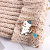 Jewelry Accessories Decoration Funny Cats Cat Brooch Badge Pin Enamel Brooch Cat Fishing Brooch