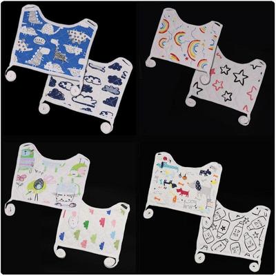 Baby Lätzchen Handtücher Baby Lätzchen Quadratisch Baumwolle Neugeborenen Kleidung Säuglingskleidung Cartoon Druck Babyzubehör Bandana Lätzchen Spucktücher