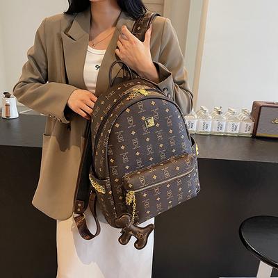 Nova mochila bolsa feminina mochila urso de desenho animado mochila de alta capacidade para o dia a dia alça de ombro larga mochila de viagem escolar