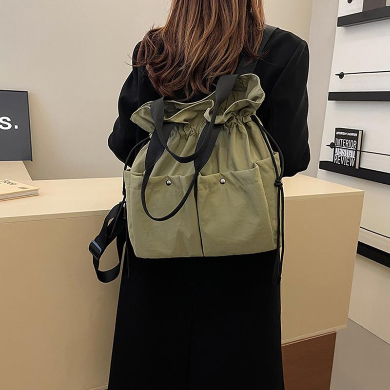 Women's Backpack Cloud Bag Drawstring Multifunctional Shoulder Bag Tote Bag Travel Bag Lightweight Large Capacity Women's Bag