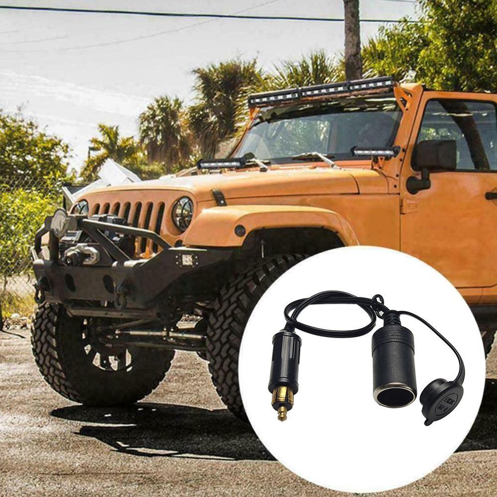 

DC 12V 24V EU Plug Motorcycle Charger Socket Outlet To Car Cigarette Lighter Adapter For BMW Plug To Cigarette Female Head Wire