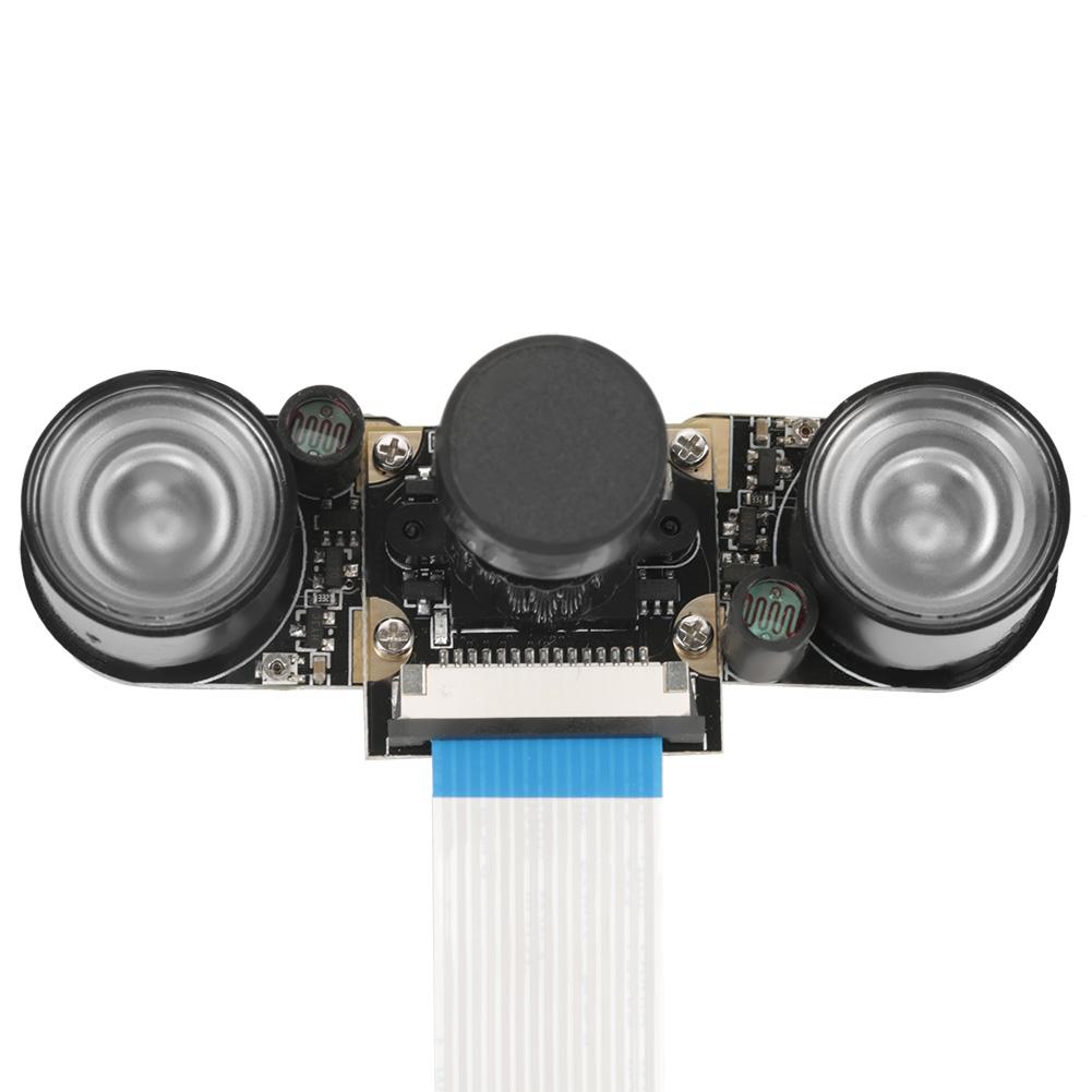 1pc 5MP Camera Module Board 72 Degrees with Night Vision LED Fill Light For Raspberry Pi B 3 2