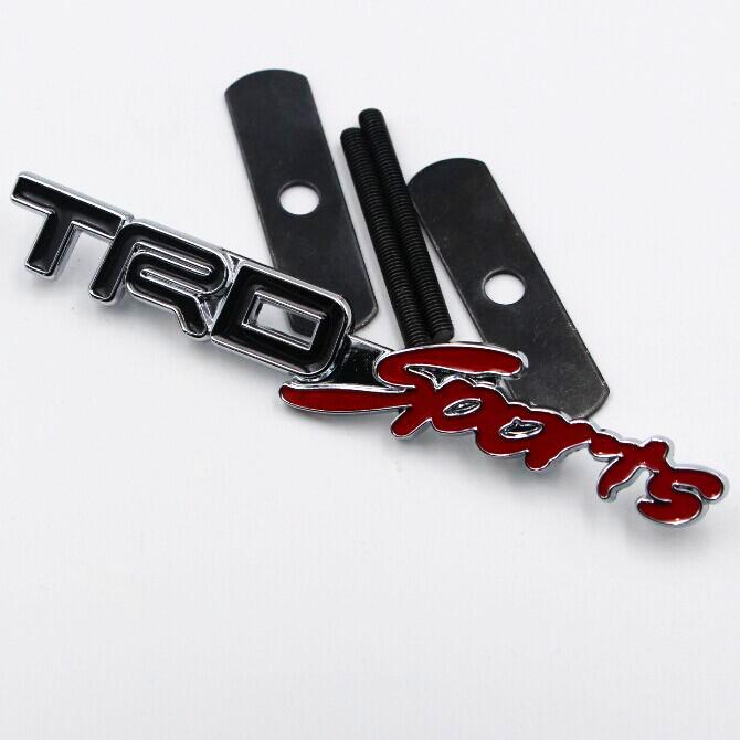 OFWP3 key chain 3D Grille Emblem badge Hood Badge Sticker for Corolla Camry Avensis Rav4 Yaris Toyota Auris