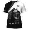 Fashion Camera Photography T-Shirts 3D Print Men's Short Sleeve T Shirt Streetwear Oversized Harajuku Y2k Tops Tees Men Clothing