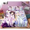 Cute Anime Cat Maid Pattern NEKOPARA Bedding Set Game Printing Duvet Cover and Pillowcase Bedroom Decorate for Otaku Teens741