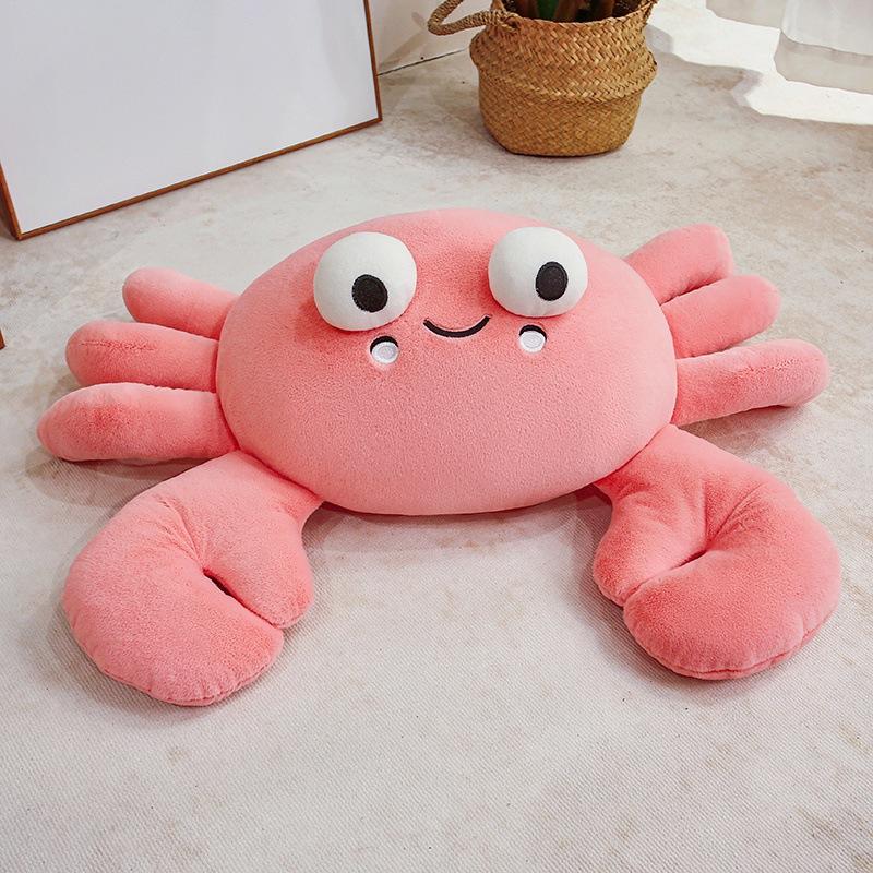 Cartoon Soft Little Crab Doll Plush Toy Lying Down Crab Doll Children Accompany Soothing Pillow Rag Doll