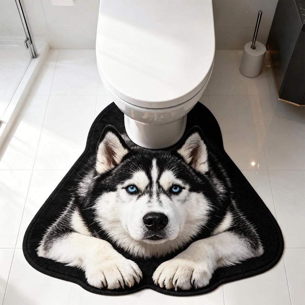 Non-slip Lifelike Animal Toilet Floor Mat 40×50CM 50×60CM Toilet Floor Mat Bathroom Decor