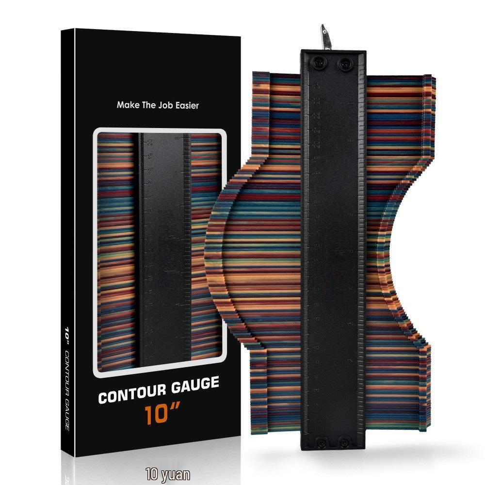 Locking Contour Gauge: Irregular Arc Ruler for Woodworking and Measuring