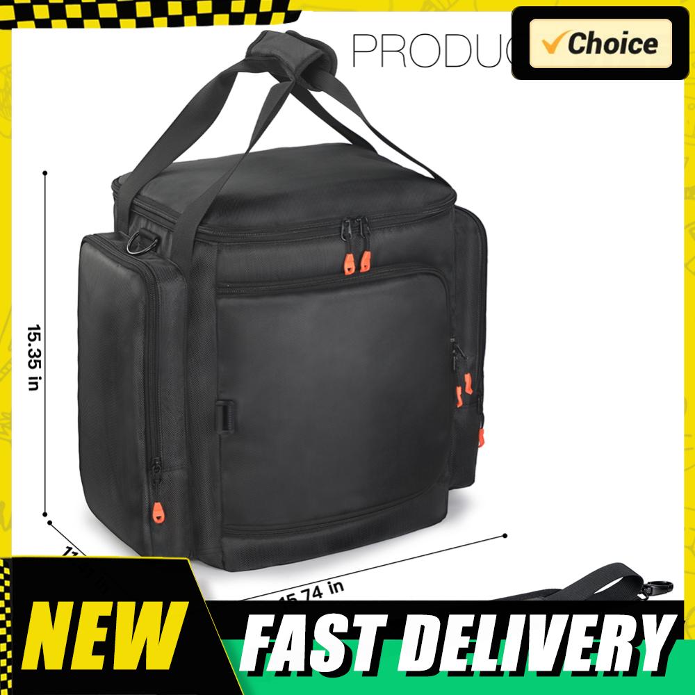 Storage Case for JBL Partybox Encore Essential 2 Speaker Multifunctional Large-Capacity Storage Box W/ Adjustable Shoulder Strap