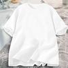 Unisex 260g Xinjiang Pure Cotton Heavyweight Short Sleeve T-Shirt - Solid Color, Combed Cotton, Loose Fit, White Base Layer
