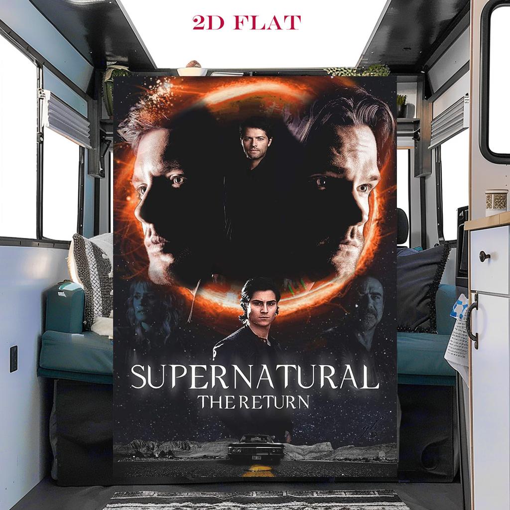 Supernatural Forces blanket Camping trip blanket Digital printing Office rest blanket Air conditioning blanket