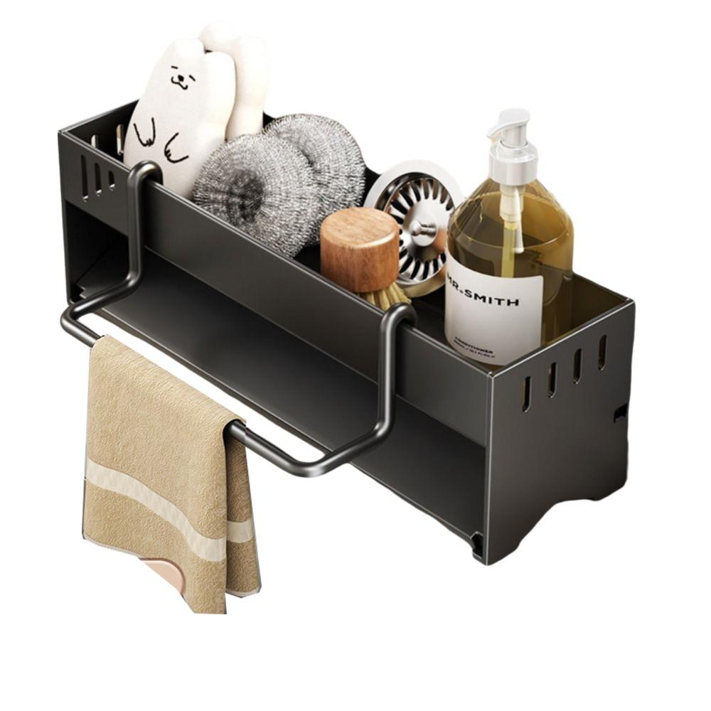 Detachable Kitchen Sink Rack Quick Dry Dishcloth Organizer Sponge Drainer Shelf  Bathroom Use