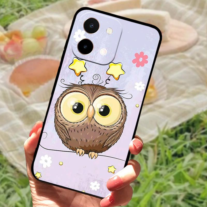 Case For Vivo Y28 4G Back Cover Anti-Falling Phone Shell For VIVO Y28 Fashion Fundas Non-slip Cartoon Soft Silicone Phone Bumper