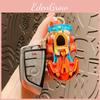 Creative Trendy Mini Kart Model Keychain Colorful Cartoon Toy Car For Students