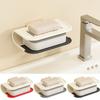 Space Saving Wall Mounted Soap Holder M Rack Soap Drain Box Convenient Bathroom Soap Tray  Kitchen