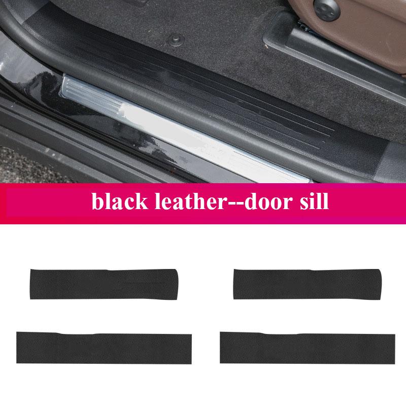 Leather Carbon Fiber Sticker Door Anti Kick Cover Mat For Mercedes Benz GLE W166 W167 V167 GLE350 GLE450 GLE Coupe C292 C167