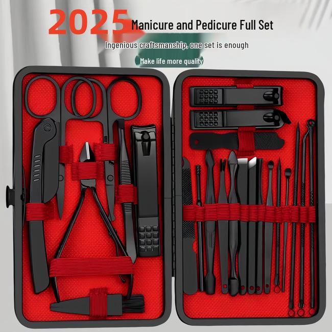 24-Piece Stainless Steel Nail Clipper & Manicure Set