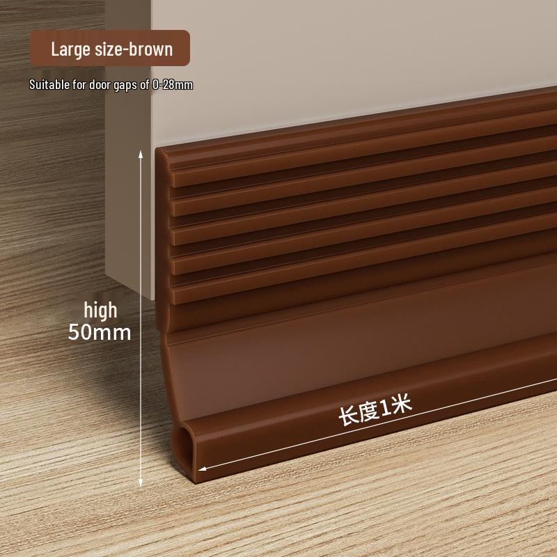 Self-Adhesive Door Bottom Seal: Soundproof, Windproof, Waterproof, Cockroach-Proof, and Anti-Theft Barrier