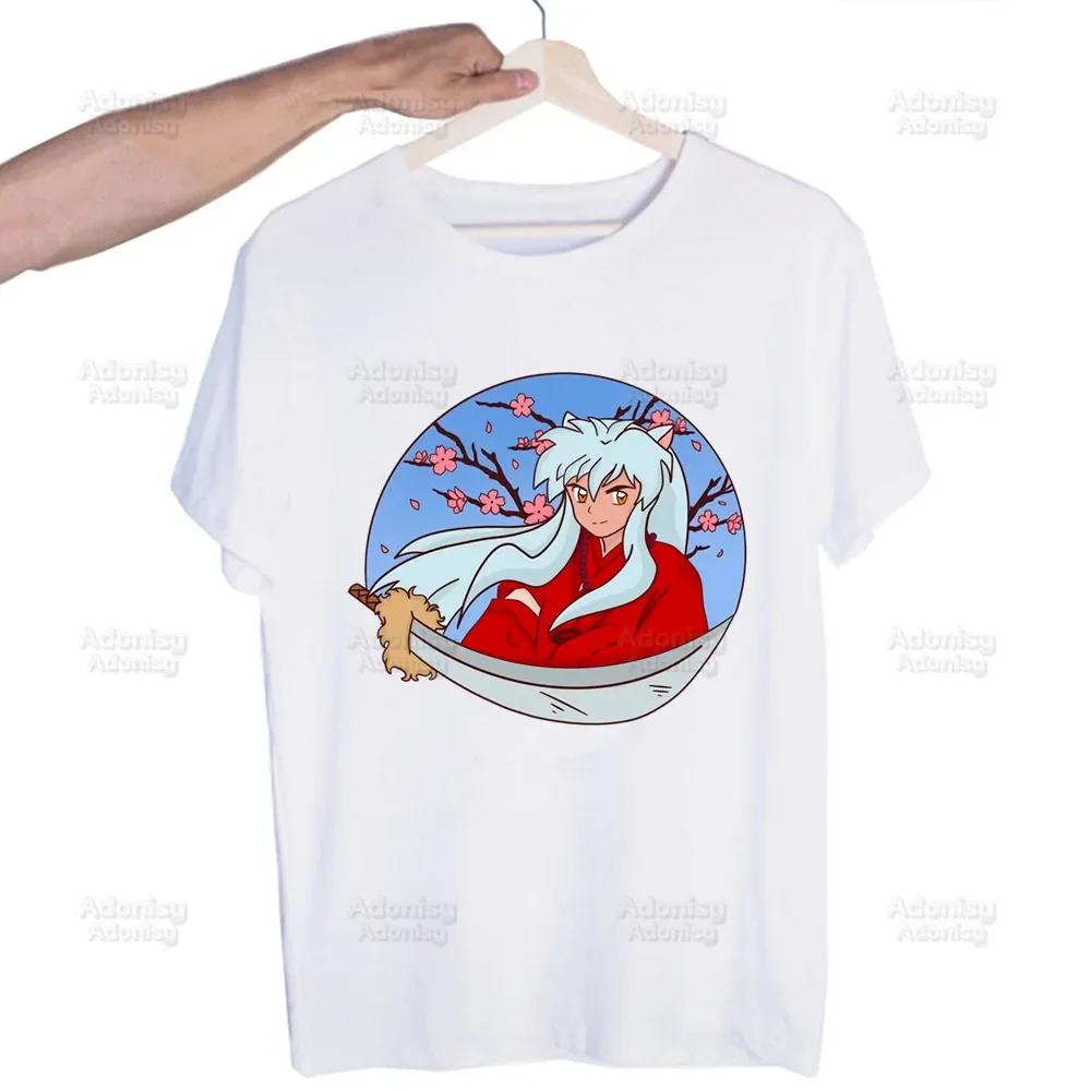 Inuyasha Sesshoumaru Higurashi Kagome  Unisex's Tshirt Cute Printing Shirt  Unisexs Fashion T-Shirt For  Unisex Casual Tops Short Sleeve Shirt