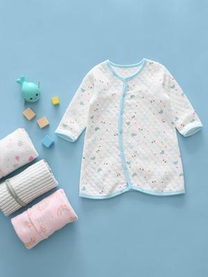 Children's Pure Cotton Long Sleeve Pajama Robe - Boys & Girls One-Piece Sleep Dress for Fall/Winter