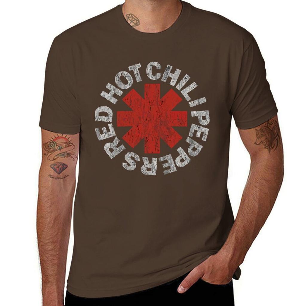 Red Hot Chill Peppers T-Shirt Blacks New Edition Fitted T Shirts for Men