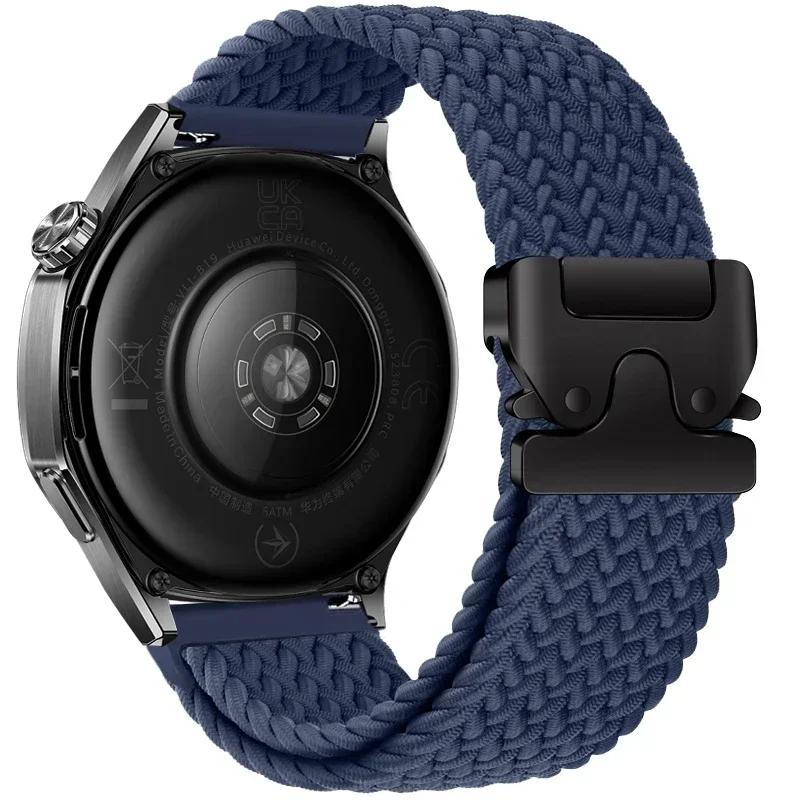 Braided Solo Loop Bracelet For Huawei Watch GT5/4/3Pro 46mm 4/3 Pro Huawei Ultimate Band For Amazfit Balance GTR 4/3/2 47mm